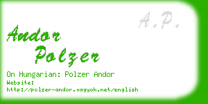 andor polzer business card